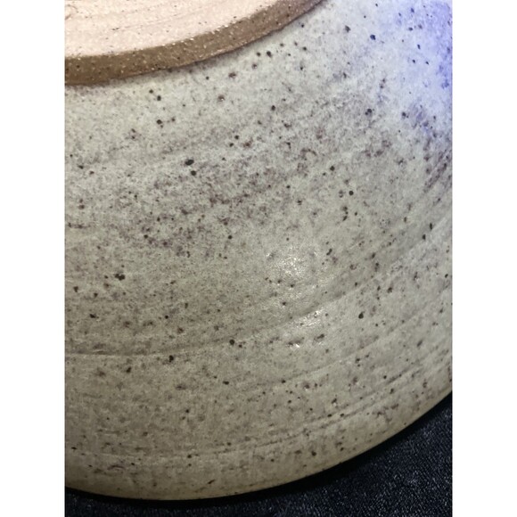 Hand Thrown Studio Art Pottery Bowl- Blue Abstract wash Drip Glazed Bowl VNT 11’ - Picture 16 of 16